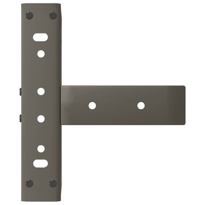 Coffee Table Legs T-Shaped 2 pcs Black 30x25x(30-31) cm Steel