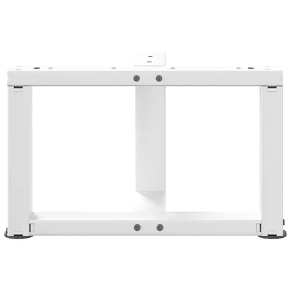 Coffee Table Legs T-Shaped 2 pcs White 40x25x(30-31) cm Steel