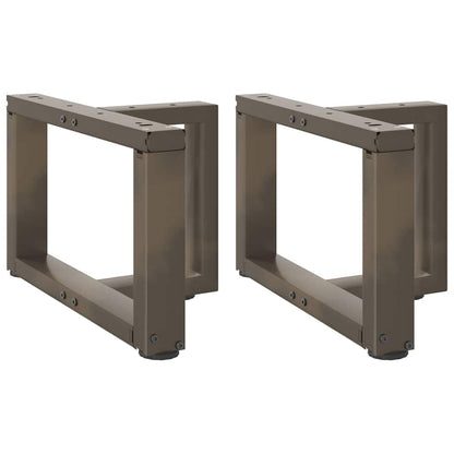 Coffee Table Legs T-Shaped 2 pcs Black 40x25x(30-31) cm Steel