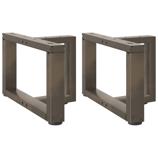 Coffee Table Legs T-Shaped 2 pcs Black 40x25x(30-31) cm Steel