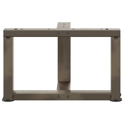 Coffee Table Legs T-Shaped 2 pcs Black 40x25x(30-31) cm Steel