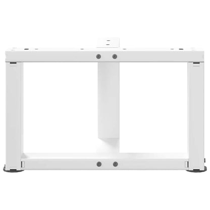 Coffee Table Legs T-Shaped 2 pcs White 50x25x(30-31) cm Steel