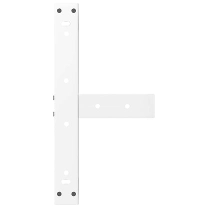 Coffee Table Legs T-Shaped 2 pcs White 50x25x(30-31) cm Steel