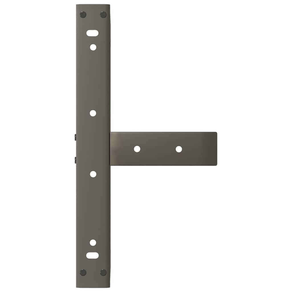 Coffee Table Legs T-Shaped 2 pcs Black 50x25x(30-31) cm Steel