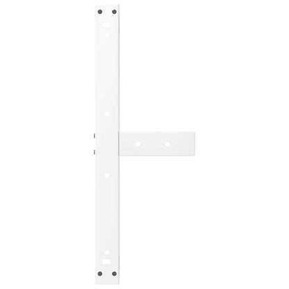 Coffee Table Legs T-Shaped 2 pcs White 60x25x(30-31) cm Steel