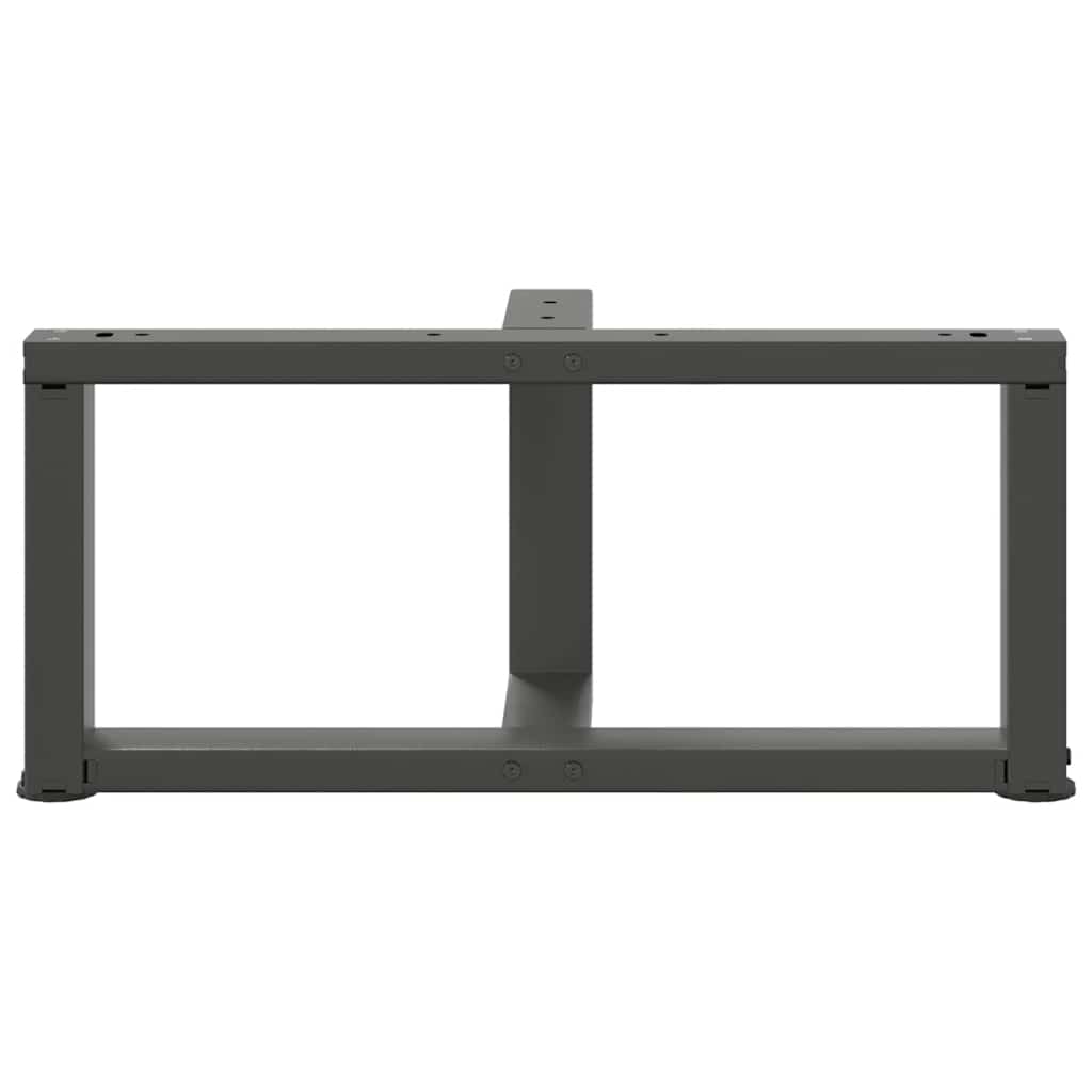 Coffee Table Legs T-Shaped 2 pcs Anthracite 60x25x(30-31) cm Steel