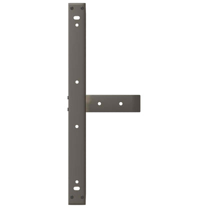 Coffee Table Legs T-Shaped 2 pcs Black 60x25x(30-31) cm Steel