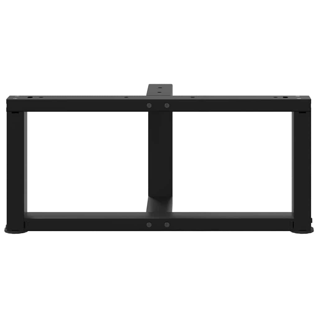 Coffee Table Legs T-Shaped 2 pcs Black 70x25x(30-31) cm Steel