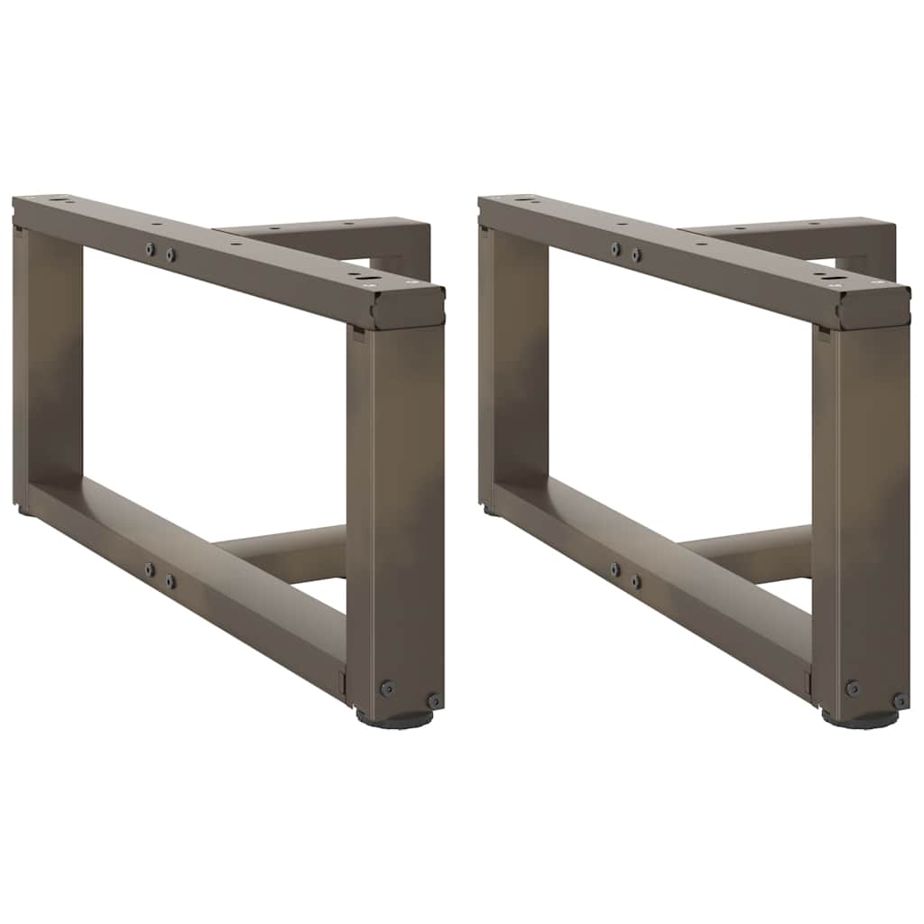 Coffee Table Legs T-Shaped 2 pcs Natural Steel 70x25x(30-31) cm Steel