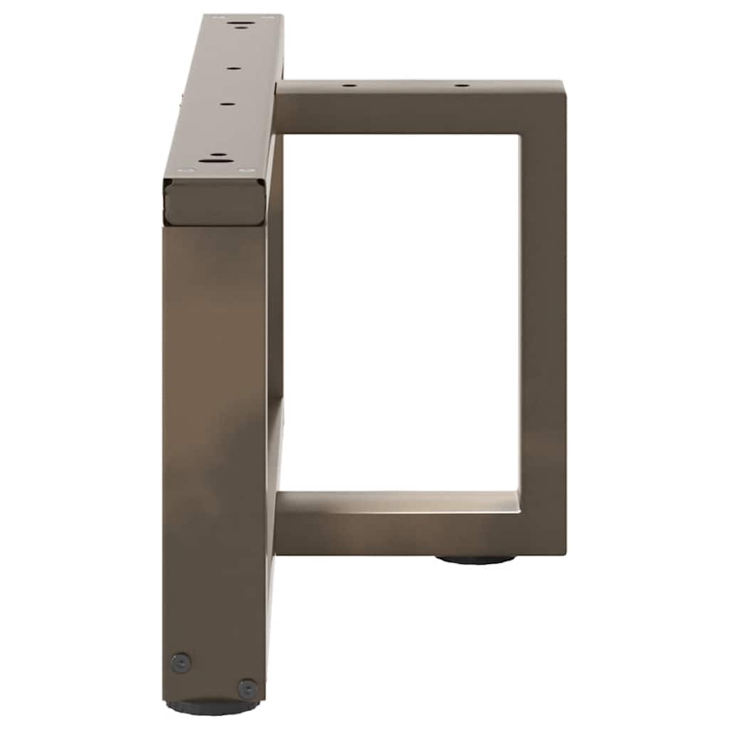 Coffee Table Legs T-Shaped 2 pcs Natural Steel 70x25x(30-31) cm Steel