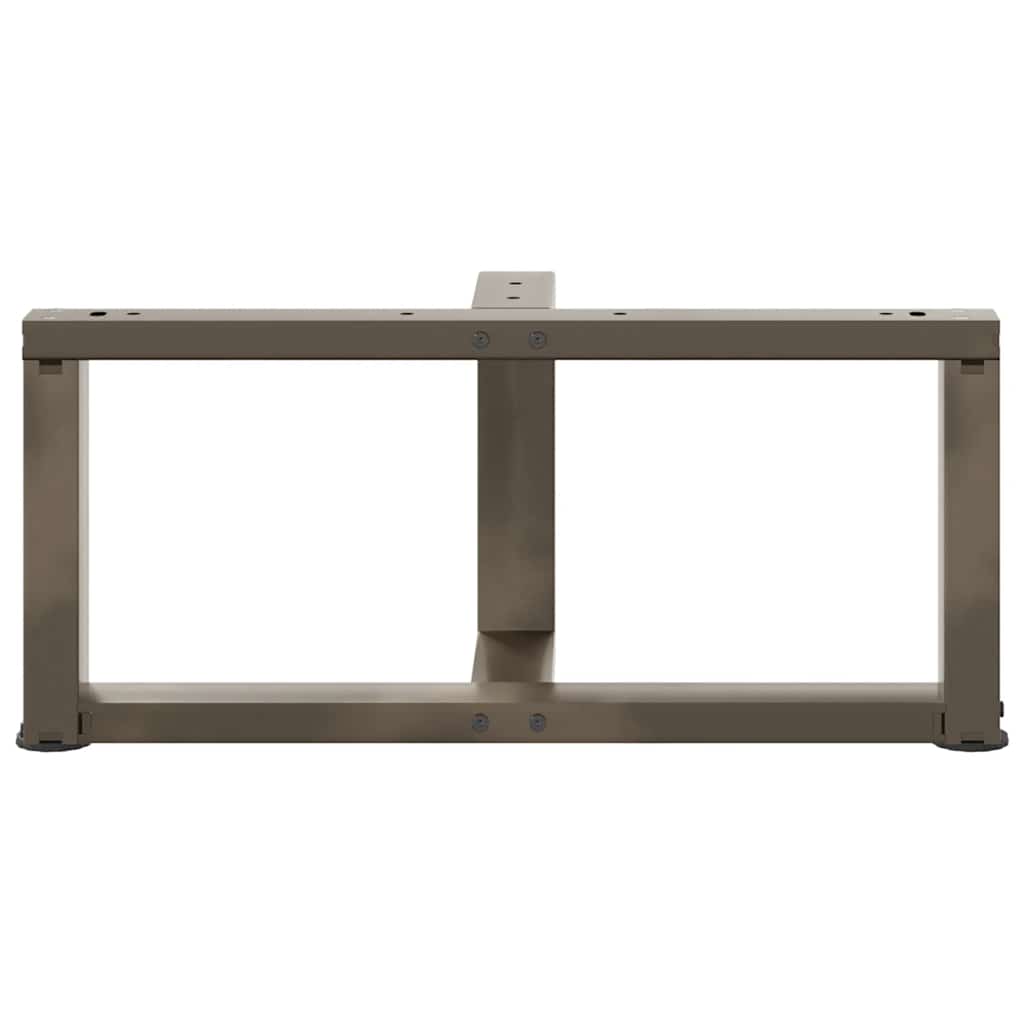 Coffee Table Legs T-Shaped 2 pcs Natural Steel 70x25x(30-31) cm Steel