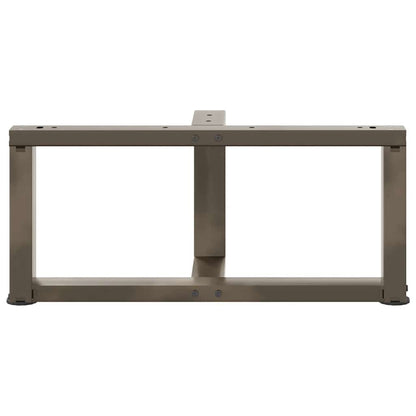 Coffee Table Legs T-Shaped 2 pcs Natural Steel 70x25x(30-31) cm Steel