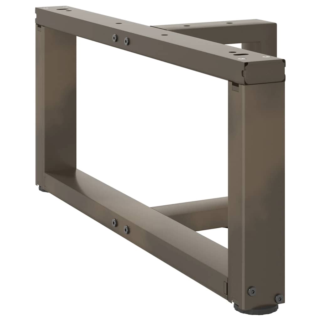 Coffee Table Legs T-Shaped 2 pcs Natural Steel 70x25x(30-31) cm Steel