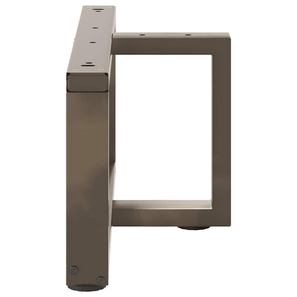 Coffee Table Legs T-Shaped 2 pcs Natural Steel 70x25x(30-31) cm Steel