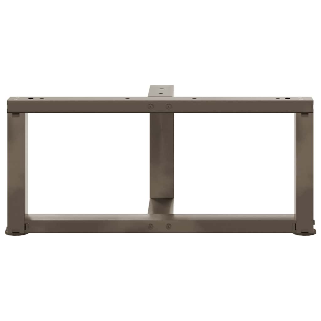 Coffee Table Legs T-Shaped 2 pcs Natural Steel 70x25x(30-31) cm Steel