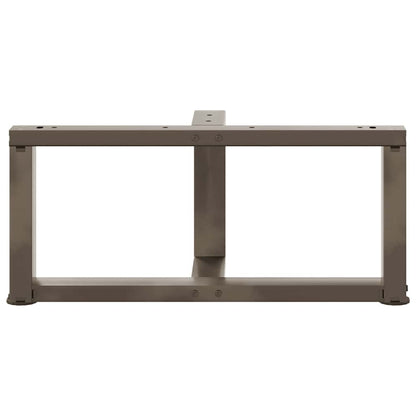 Coffee Table Legs T-Shaped 2 pcs Natural Steel 70x25x(30-31) cm Steel