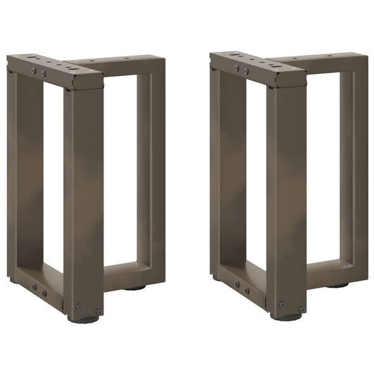 Coffee Table Legs T-Shaped 2 pcs Black 28x25x(42-43) cm Steel