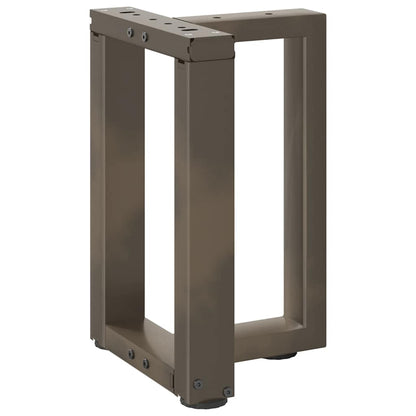 Coffee Table Legs T-Shaped 2 pcs Black 28x25x(42-43) cm Steel