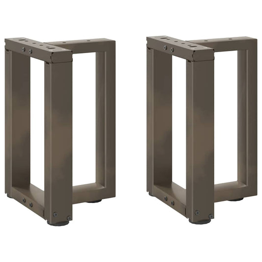 Coffee Table Legs T-Shaped 2 pcs Black 38x25x(42-43) cm Steel