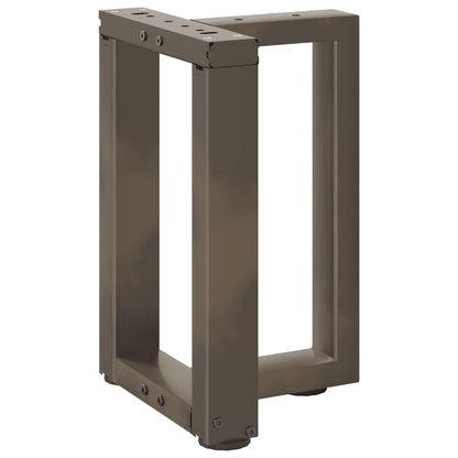 Coffee Table Legs T-Shaped 2 pcs Black 38x25x(42-43) cm Steel