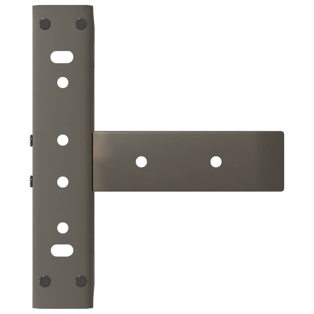 Coffee Table Legs T-Shaped 2 pcs Black 38x25x(42-43) cm Steel