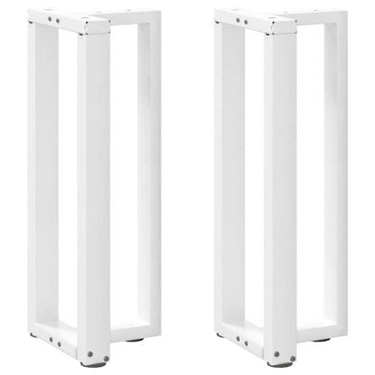Console Table Legs T-Shaped 2 pcs White 25x28x(72-73) cm Steel