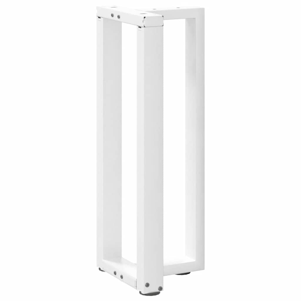 Console Table Legs T-Shaped 2 pcs White 25x28x(72-73) cm Steel
