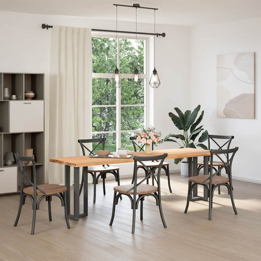 Console Table Legs T-Shaped 2 pcs Anthracite 25x28x(72-73) cm Steel