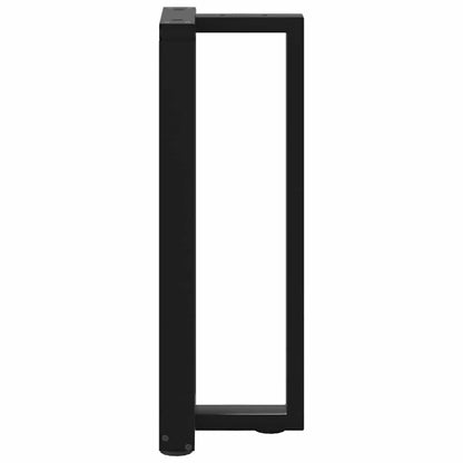Console Table Legs T-Shaped 2 pcs Black 38x25x(72-73) cm Steel
