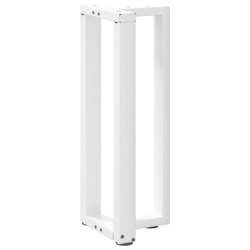 Console Table Legs T-Shaped 2 pcs White 38x25x(72-73) cm Steel