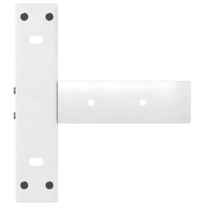 Console Table Legs T-Shaped 2 pcs White 38x25x(72-73) cm Steel