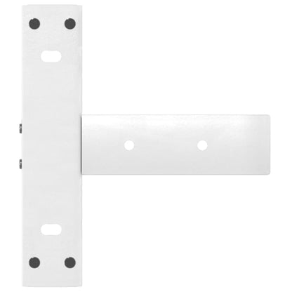 Console Table Legs T-Shaped 2 pcs White 38x25x(72-73) cm Steel