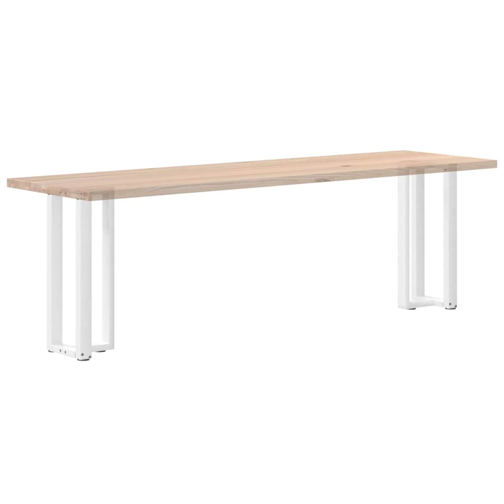 Console Table Legs T-Shaped 2 pcs White 38x25x(72-73) cm Steel