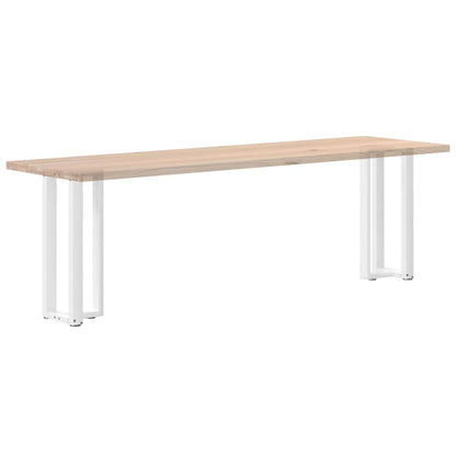 Console Table Legs T-Shaped 2 pcs White 38x25x(72-73) cm Steel