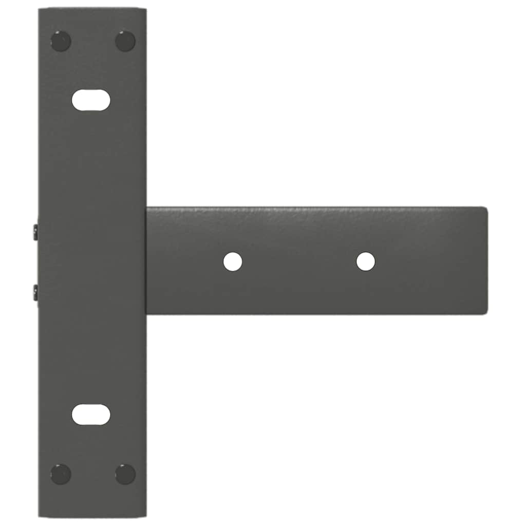 Console Table Legs T-Shaped 2 pcs Anthracite 38x25x(72-73) cm Steel