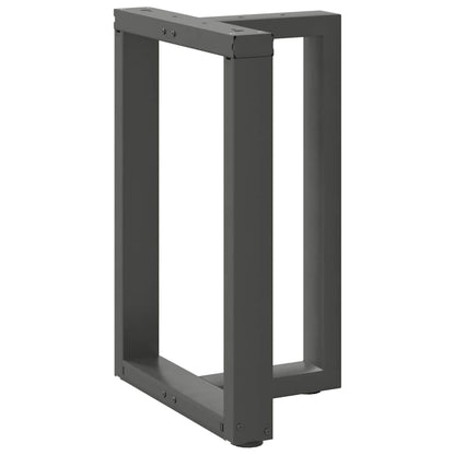 Dining Table Legs T-Shaped 2 pcs Anthracite 50x35x(72-73) cm Steel