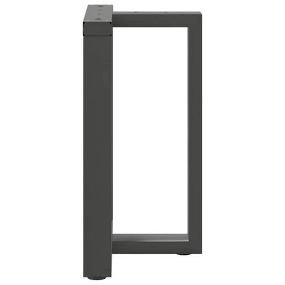 Dining Table Legs T-Shaped 2 pcs Anthracite 50x35x(72-73) cm Steel