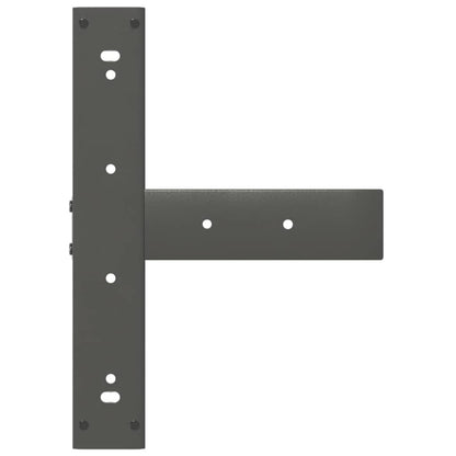 Dining Table Legs T-Shaped 2 pcs Anthracite 50x35x(72-73) cm Steel