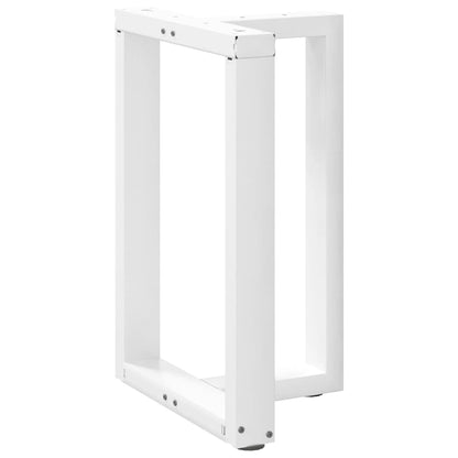 Dining Table Legs T-Shaped 2 pcs White 60x35x(72-73) cm Steel