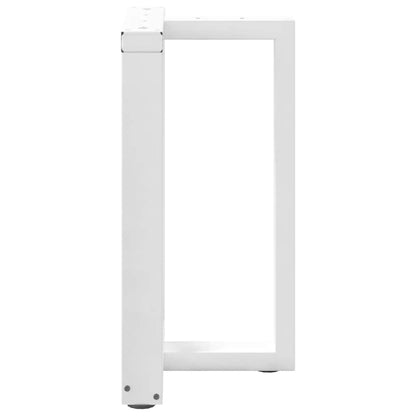 Dining Table Legs T-Shaped 2 pcs White 60x35x(72-73) cm Steel