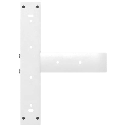 Dining Table Legs T-Shaped 2 pcs White 60x35x(72-73) cm Steel