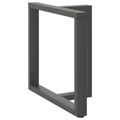 Dining Table Legs T-Shaped 2 pcs Anthracite 70x35x(72-73) cm Steel