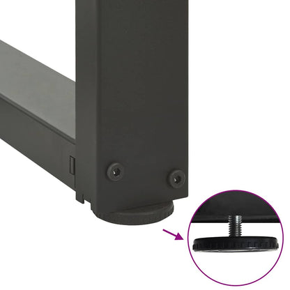Dining Table Legs T-Shaped 2 pcs Anthracite 70x35x(72-73) cm Steel