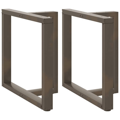 Dining Table Legs T-Shaped 2 pcs Black 70x35x(72-73) cm Steel