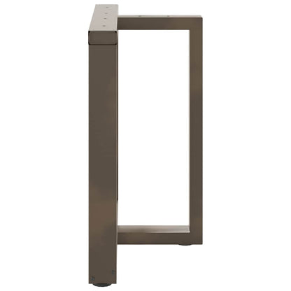 Dining Table Legs T-Shaped 2 pcs Black 80x35x(72-73) cm Steel