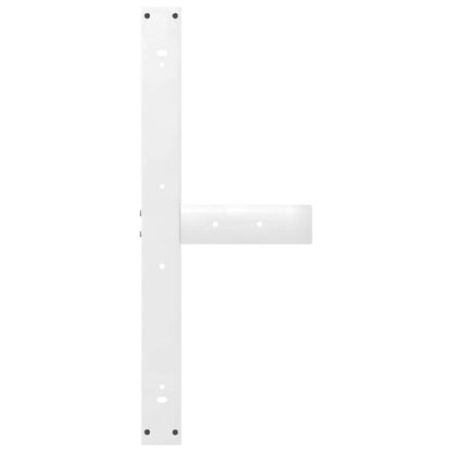 Dining Table Legs T-Shaped 2 pcs White 90x35x(72-73) cm Steel