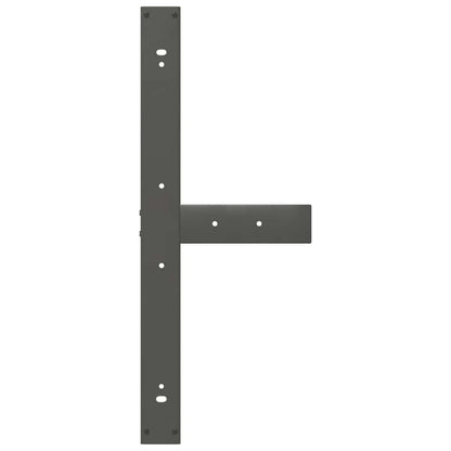 Dining Table Legs T-Shaped 2 pcs Anthracite 90x35x(72-73) cm Steel