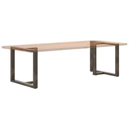 Dining Table Legs T-Shaped 2 pcs Black 100x35x(72-73) cm Steel