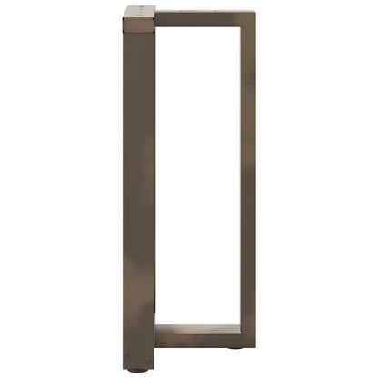 Bar Table Legs T-Shaped 2 pcs Black 40x35x(90-91) cm Steel
