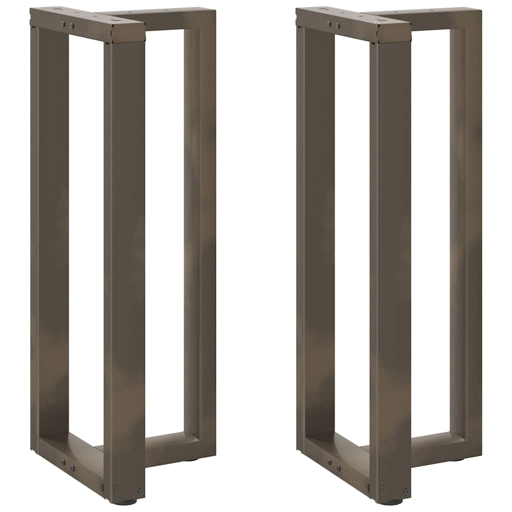 Bar Table Legs T-Shaped 2 pcs Natural Steel 40x35x(100-101) cm Steel